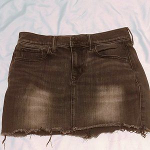 Express Black Wash Denim Mini Skirt